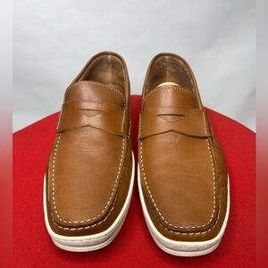 Sandrino Limon Brown Leather Loafers